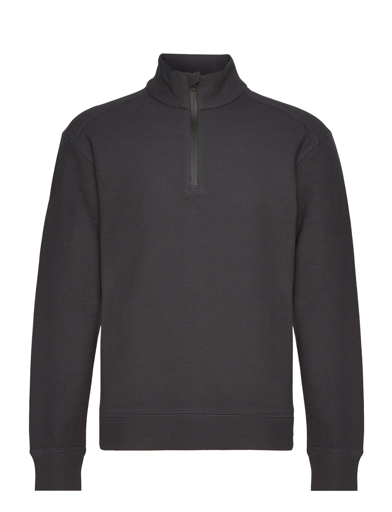 Esaxe Ls T-Neck Half Zipper M Grey Enkel Studio