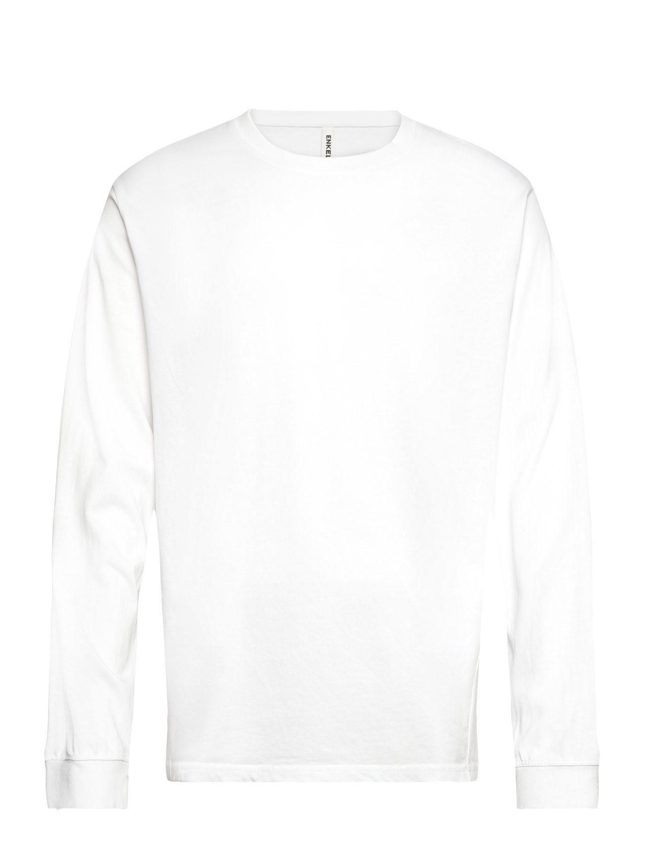 Esleaf Ls Crewneck - Organic M White Enkel Studio