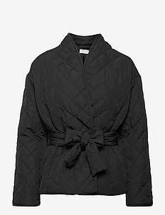 Recycled quilt jacket - stepētas virsjakas - black