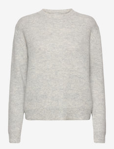 Wool pullover - tröjor - light grey melange