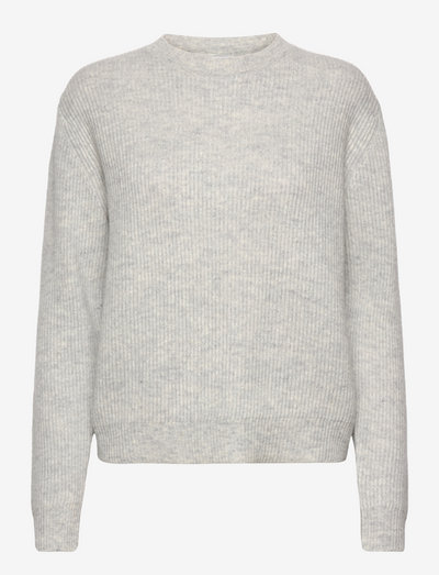 Wool pullover - tröjor - light grey melange