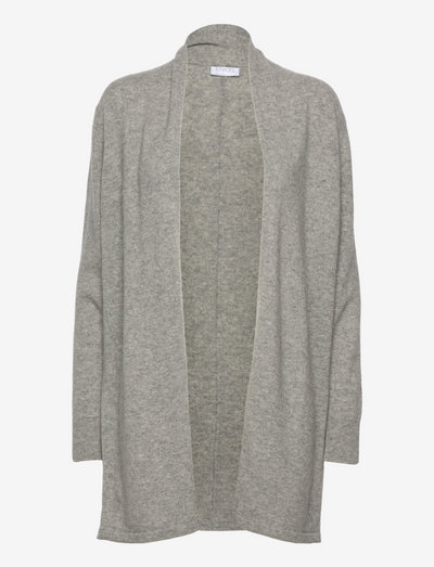 Wool & cashmere cardigan - koftor - light grey melange