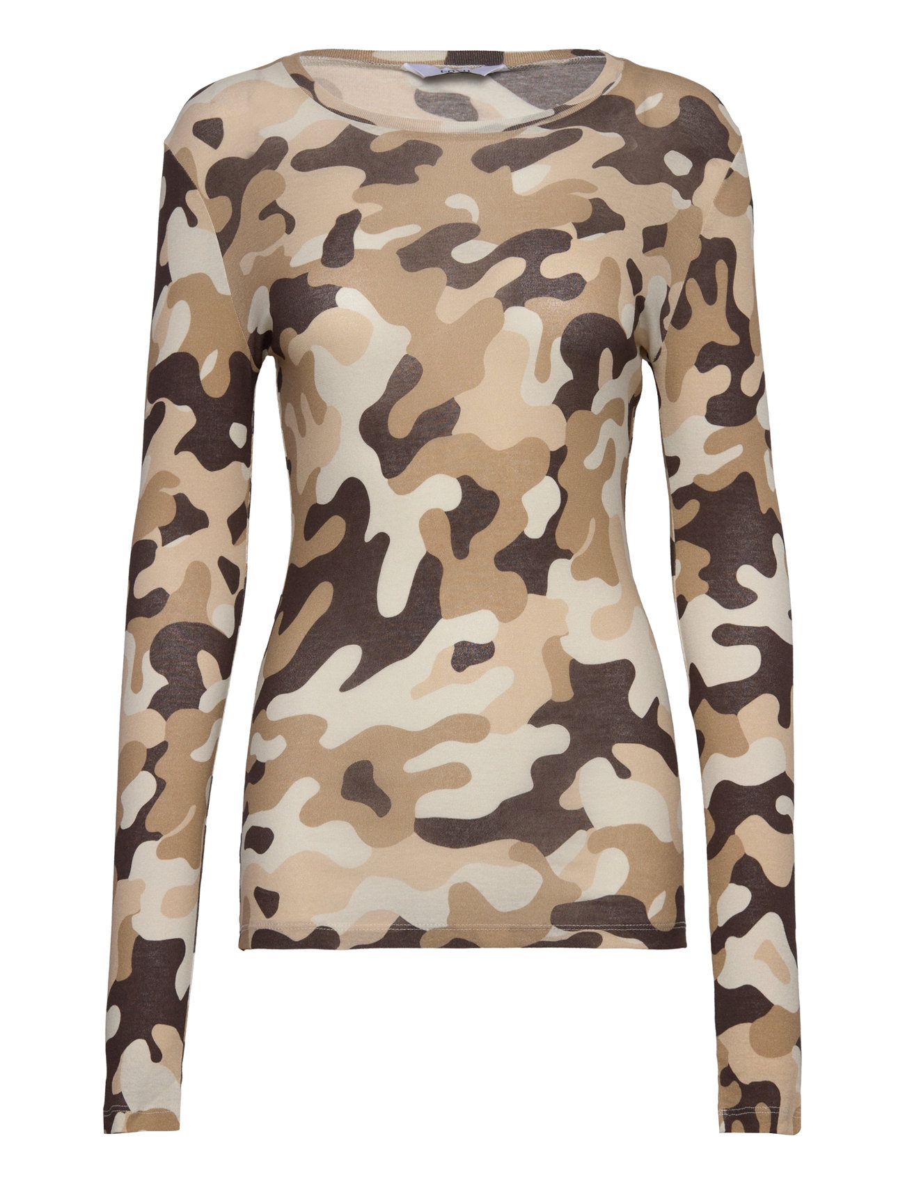 Envelda Ls Tee Aop 5328 Brown Envii