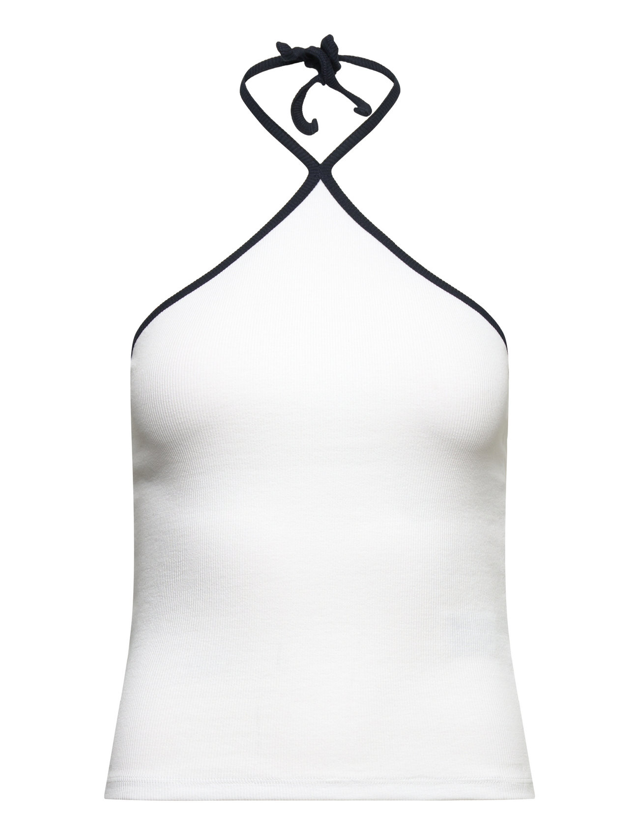 Enally Sl Contrast Top 5314 Tops T-shirts & Tops Sleeveless White Envii