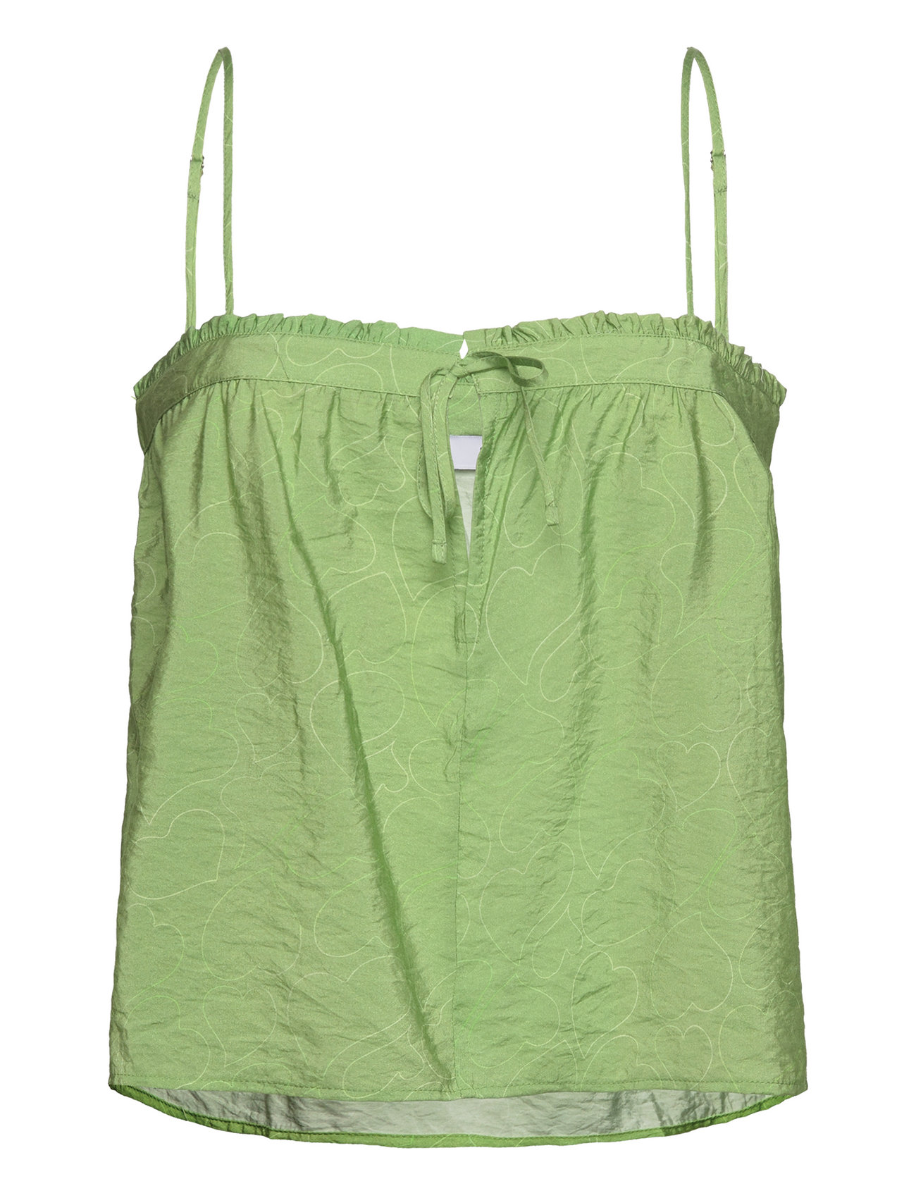 Enlyon Sl Top Aop 6891 Tops Blouses Sleeveless Green Envii