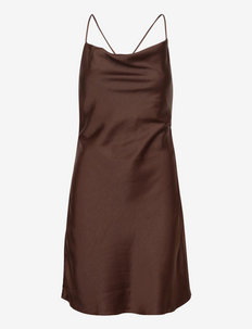 ENAMBER SL DRESS 6785 - slip dresses - chestnut