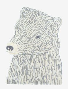 Bear Carpet - asymetryczne dywany - grey and white