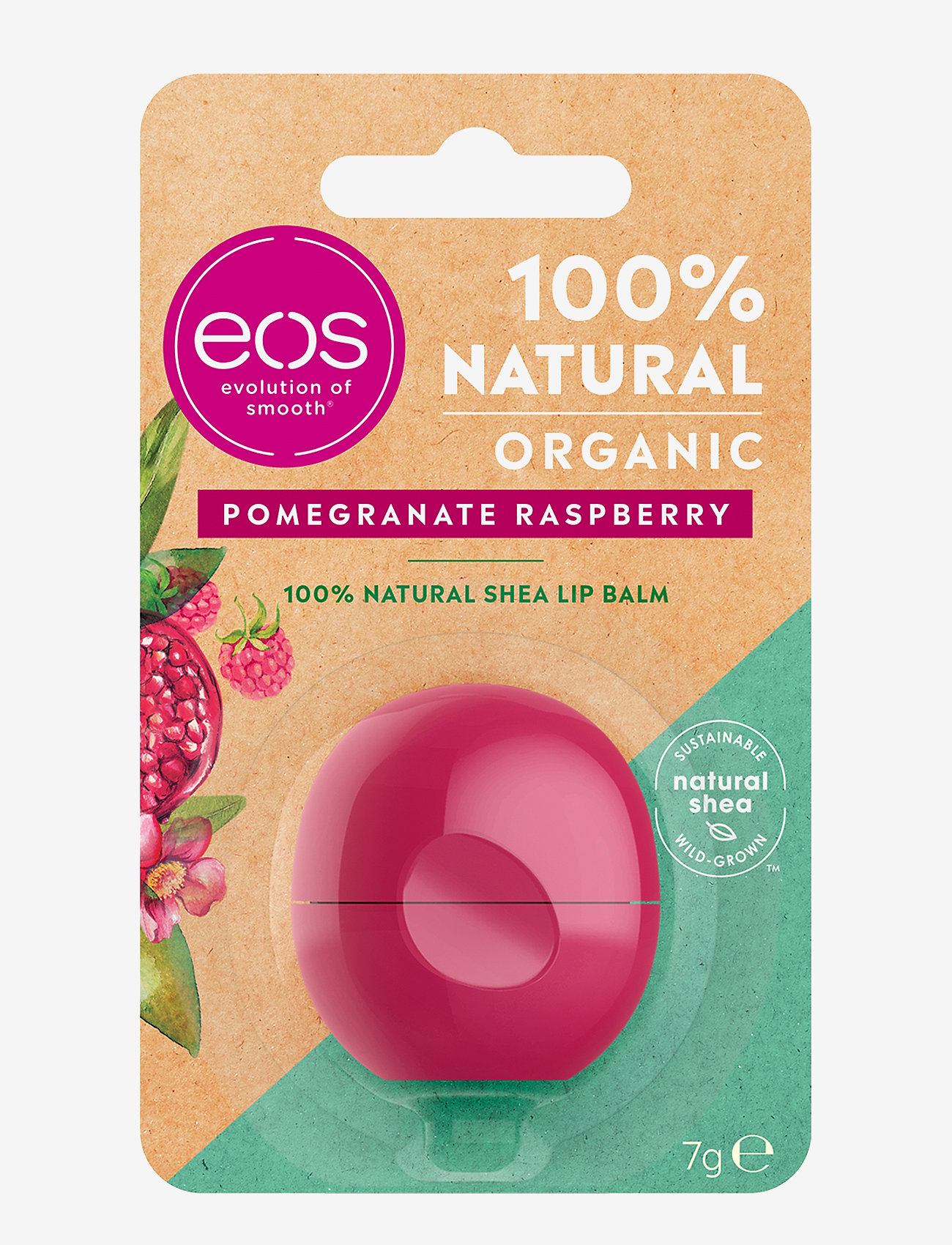 Organic Pomegranate Raspberry Lip Balm (69 kr) eos
