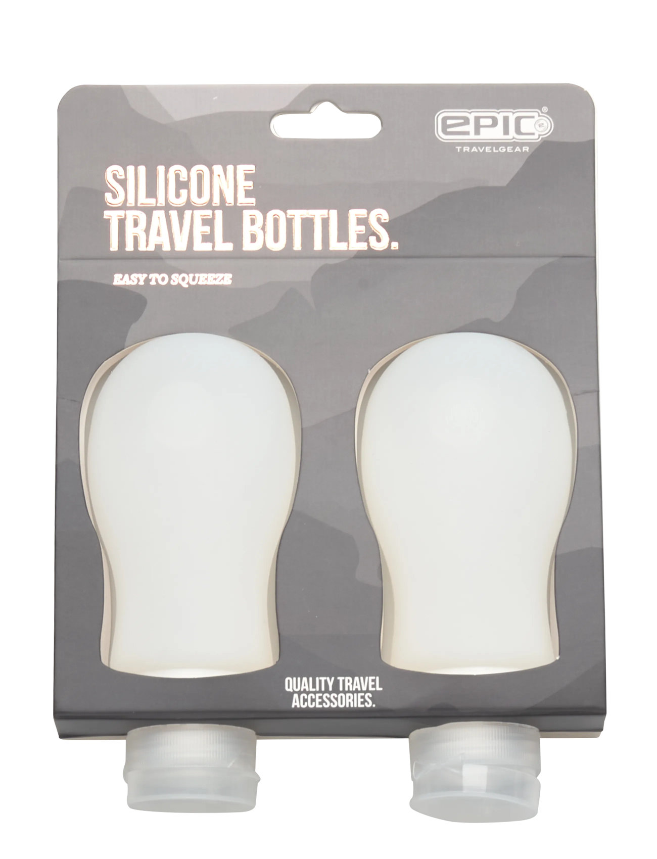 EPIC Travelgear Travel Bottle 2Pcs Set, One Size, White, Tasker > Rejsetilbehør, Herre