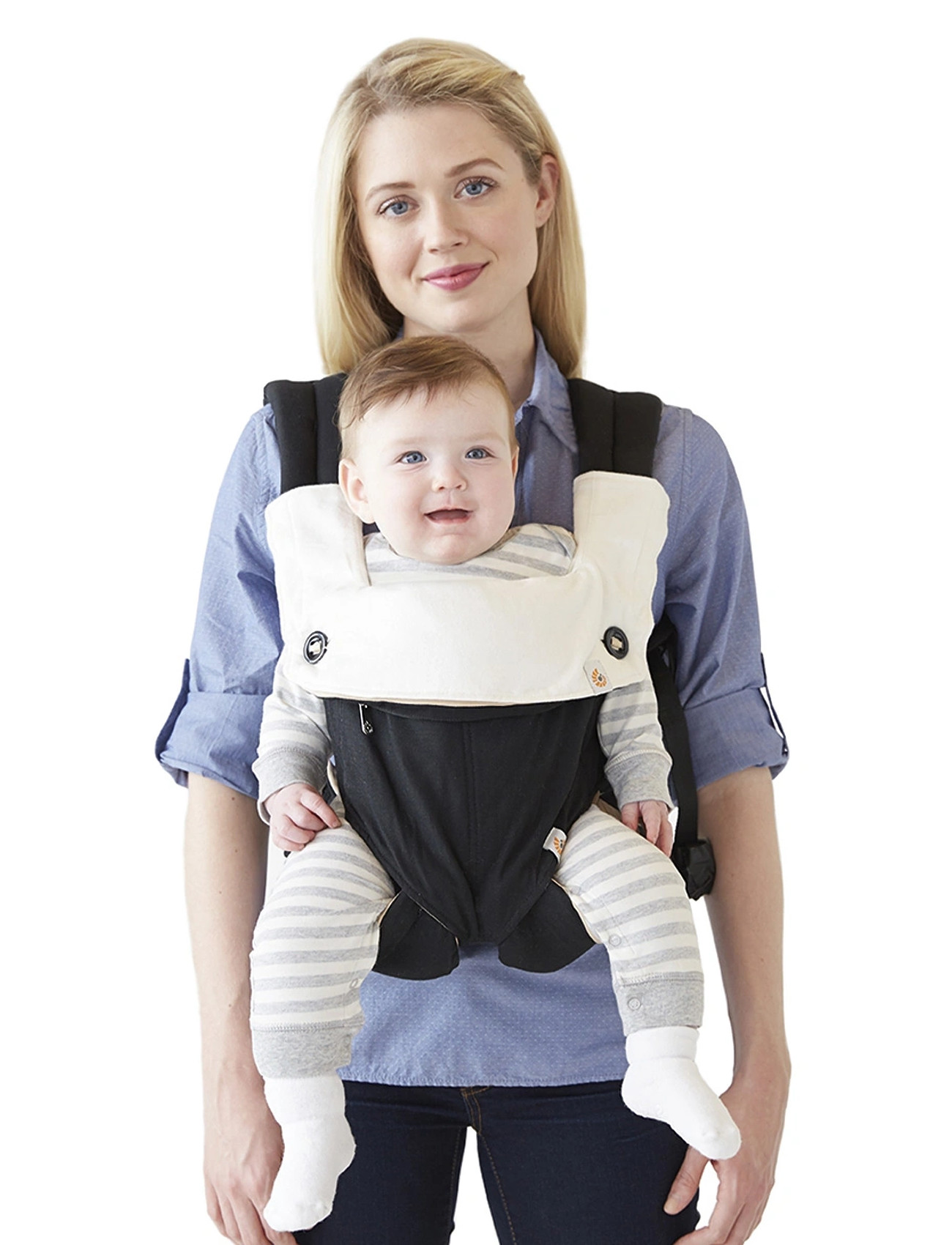 Ergobaby Drool Bib, One Size, White, Pleje Og Hygiejne > Tørre Hagesmække, Børn