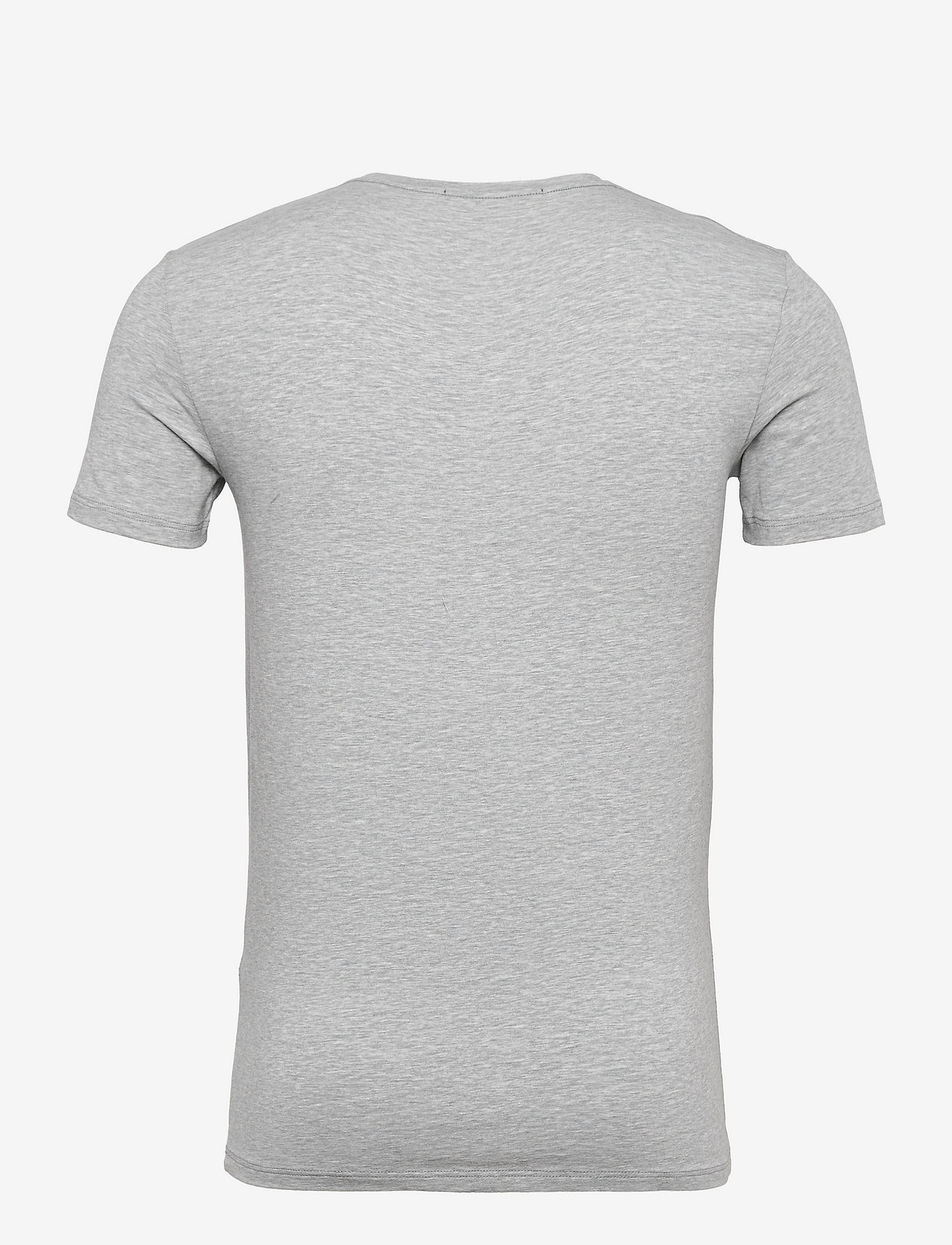 Ermenegildo Zegna - GREY CREW NECK STRETCH COTTON T-SHIRT - t-shirts basiques - flannel grey - 1