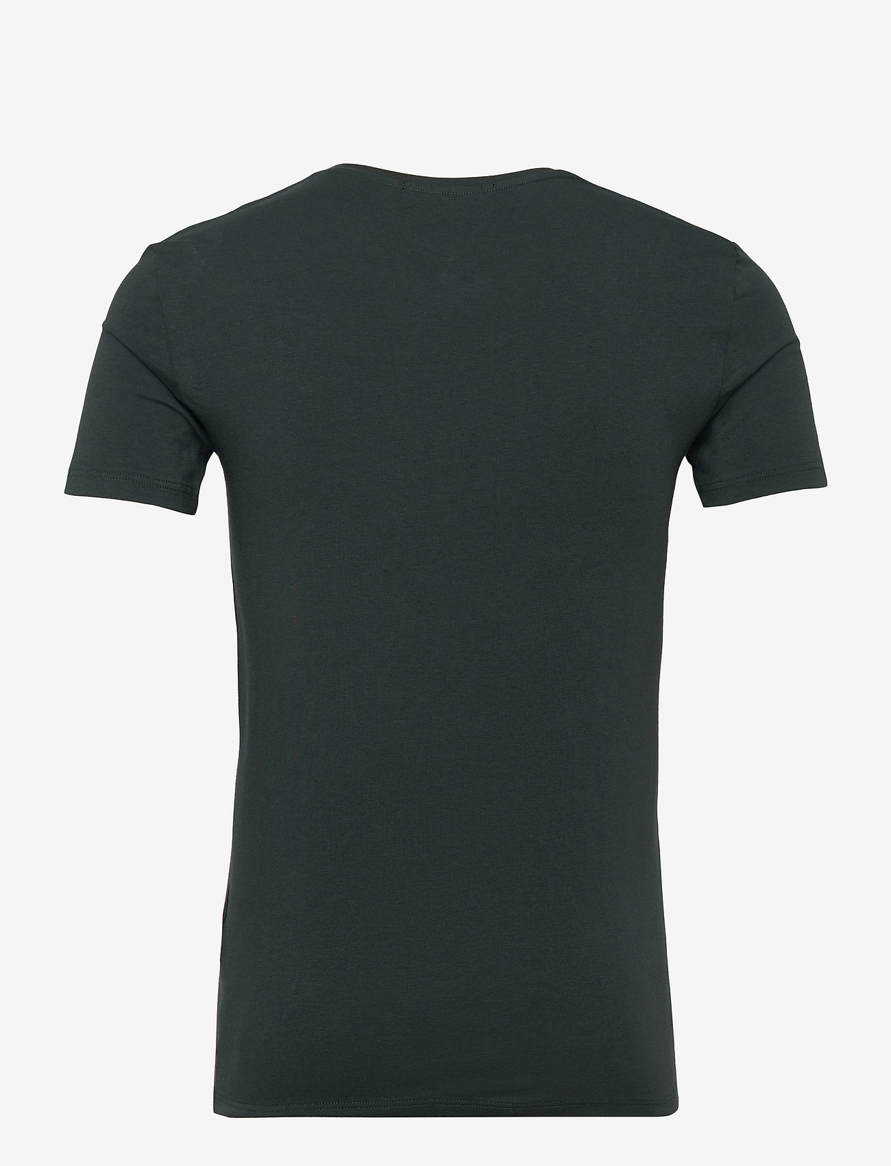 Ermenegildo Zegna - GREY CREW NECK STRETCH COTTON T-SHIRT - t-shirts basiques - spruce - 1