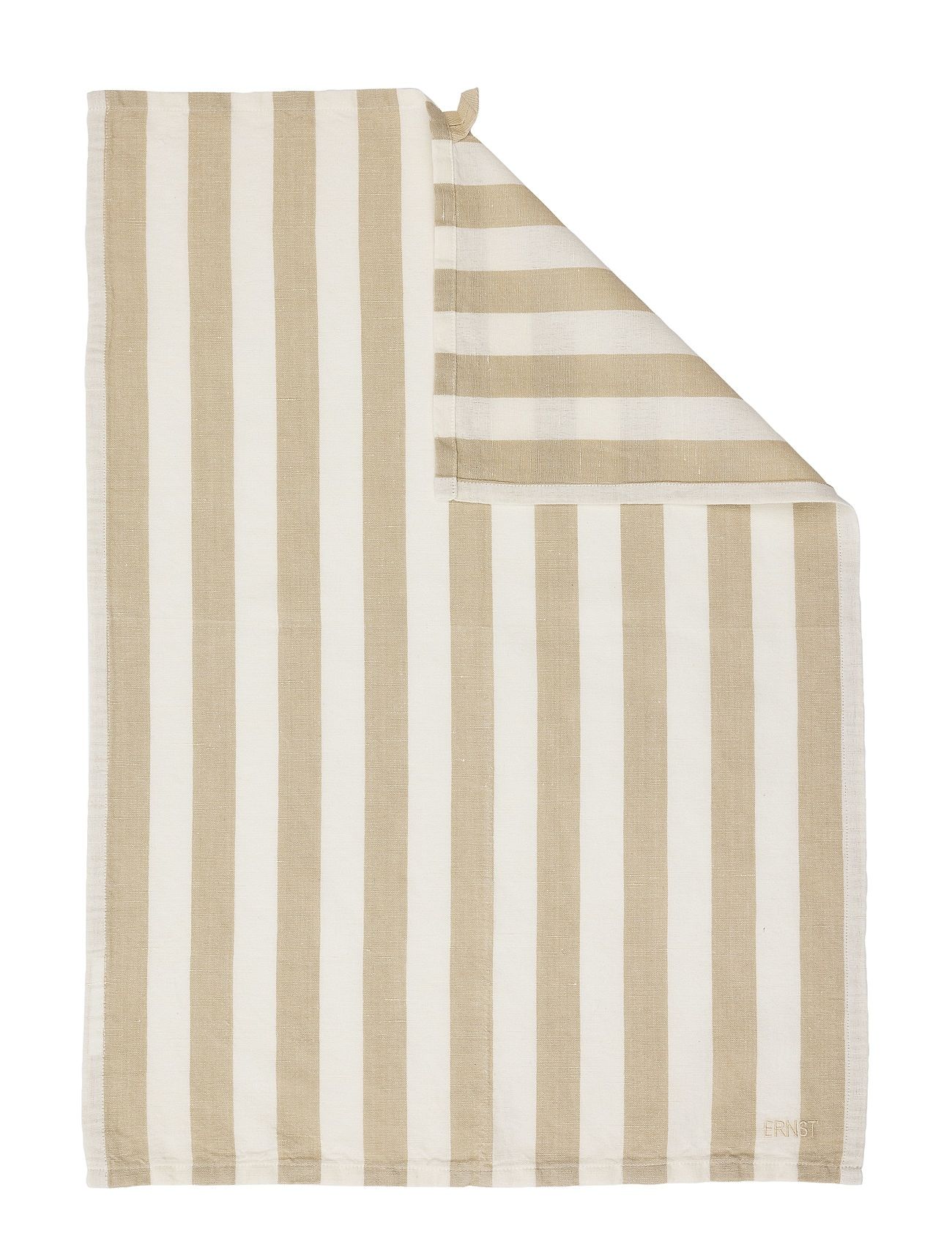 Kitchen Towel Striped Beige/White Beige ERNST