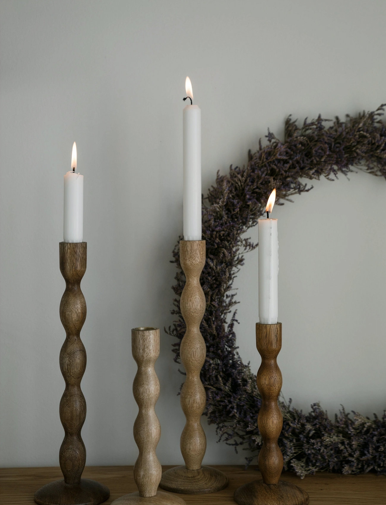 ERNST Candleholder, H31 cm, Brown, Lysestager & Lanterner > Lysestager, Unisex