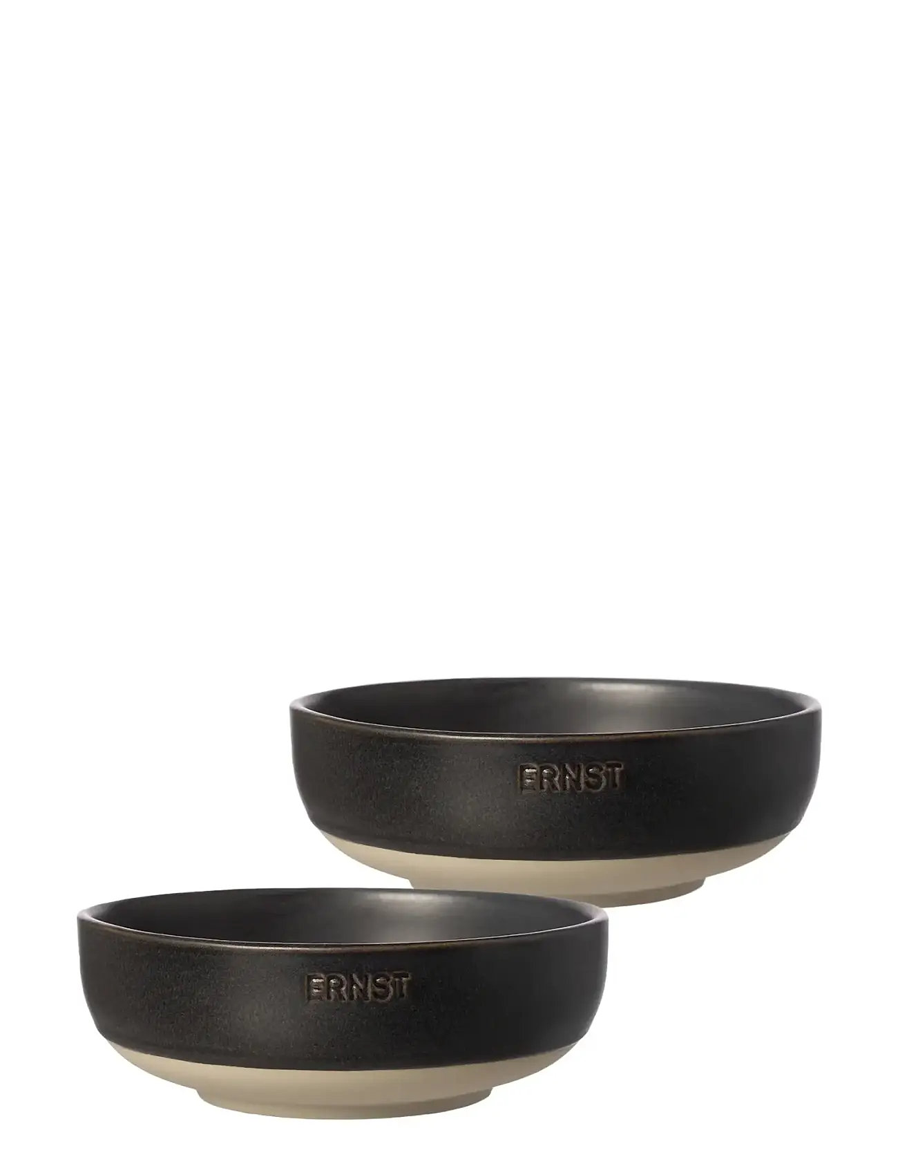 ERNST Bowl 2-Pack, Ø 14 cm, Black, Skåle Og Serveringsfade > Serveringsskåle, Unisex