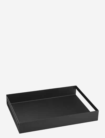 Metal tray - tabletts - black