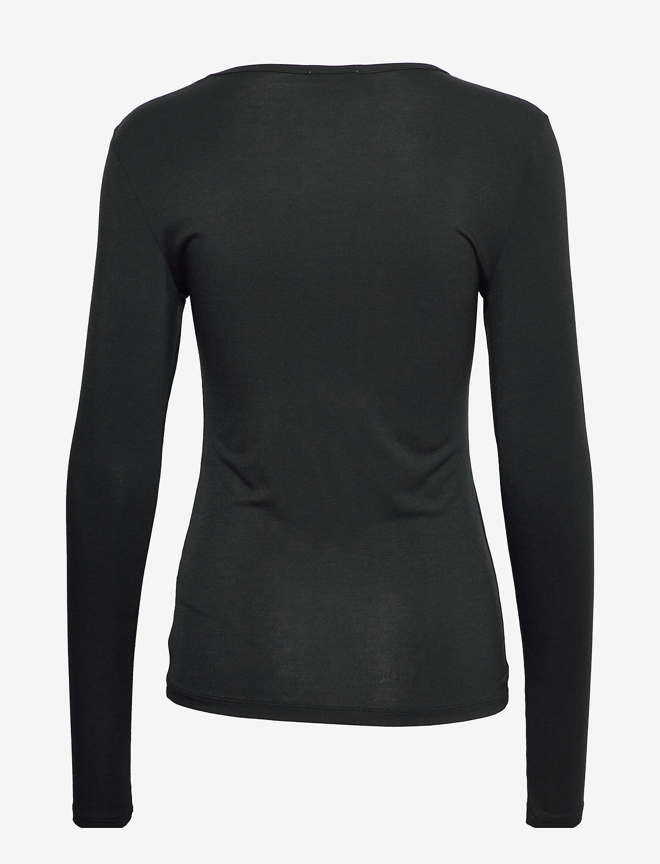 black thermal long sleeve top