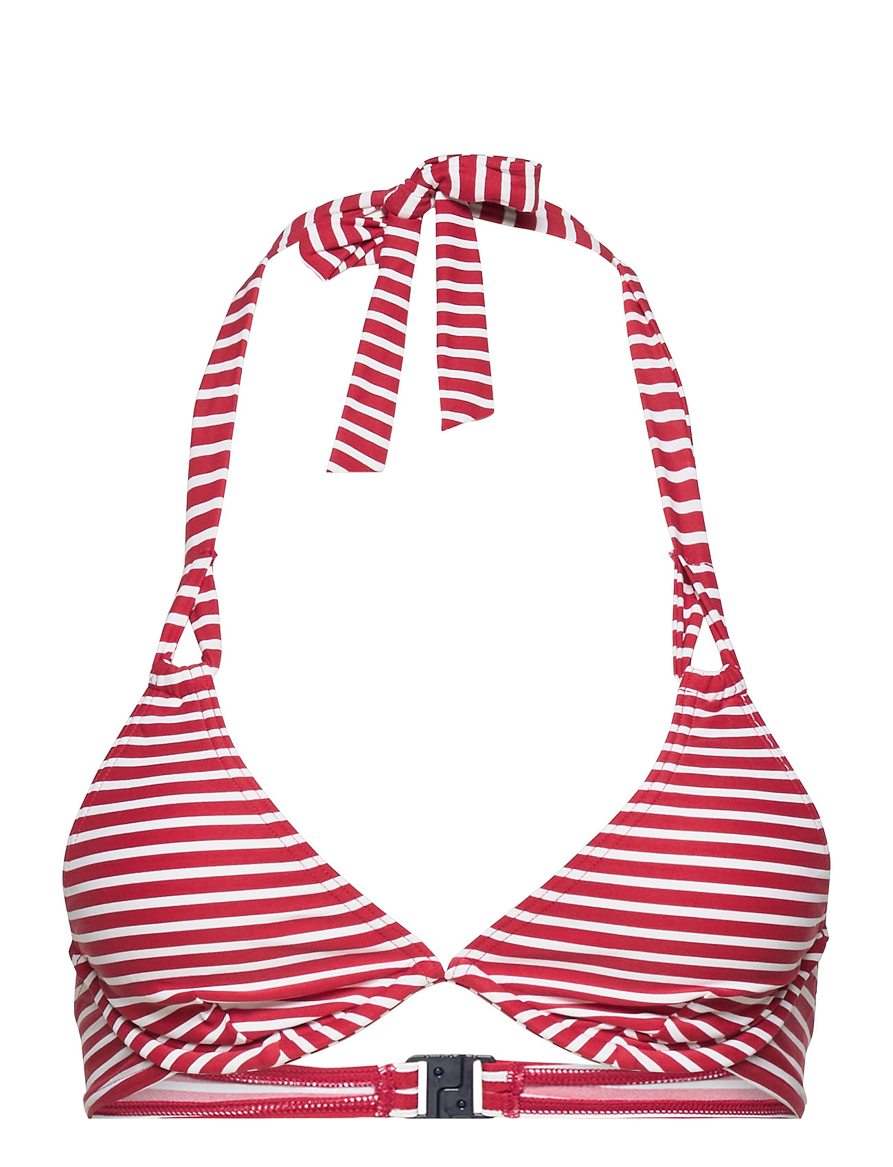 Recycled: Unpadded Halterneck Top Red Esprit Bodywear Women