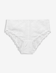Recycled: briefs with lace - WHITE