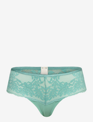 Recycled: briefs with lace - AQUA GREEN