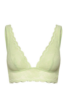 ESPRIT - Recycled: lace trim padded bra at our online shop