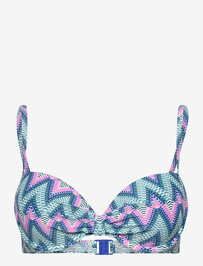 Beach Tops with wire - push-up bikini augšiņa - bright blue 3