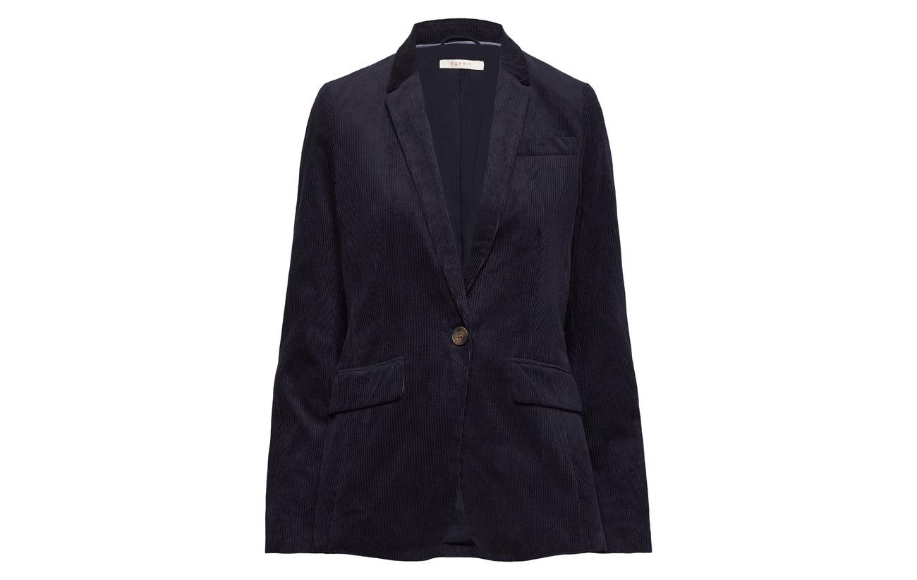 Coton 2 98 Navy Woven Esprit Elastane Blazers Casual PnU8qZxzfX