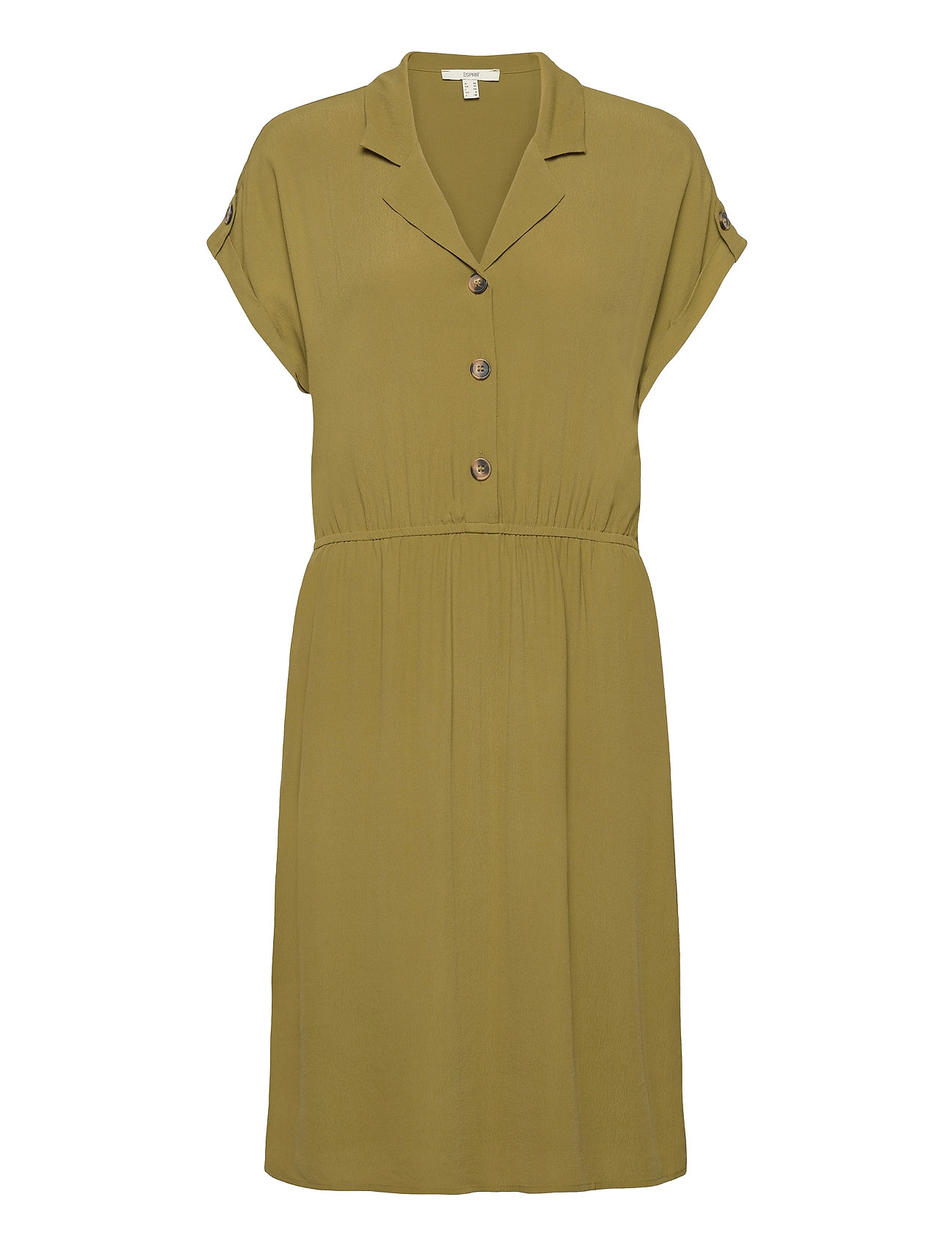 Esprit Casual Dress Made Of Lenzing™ Ecovero™ (Olive), 130 kr Stort af mærker | Booztlet.com