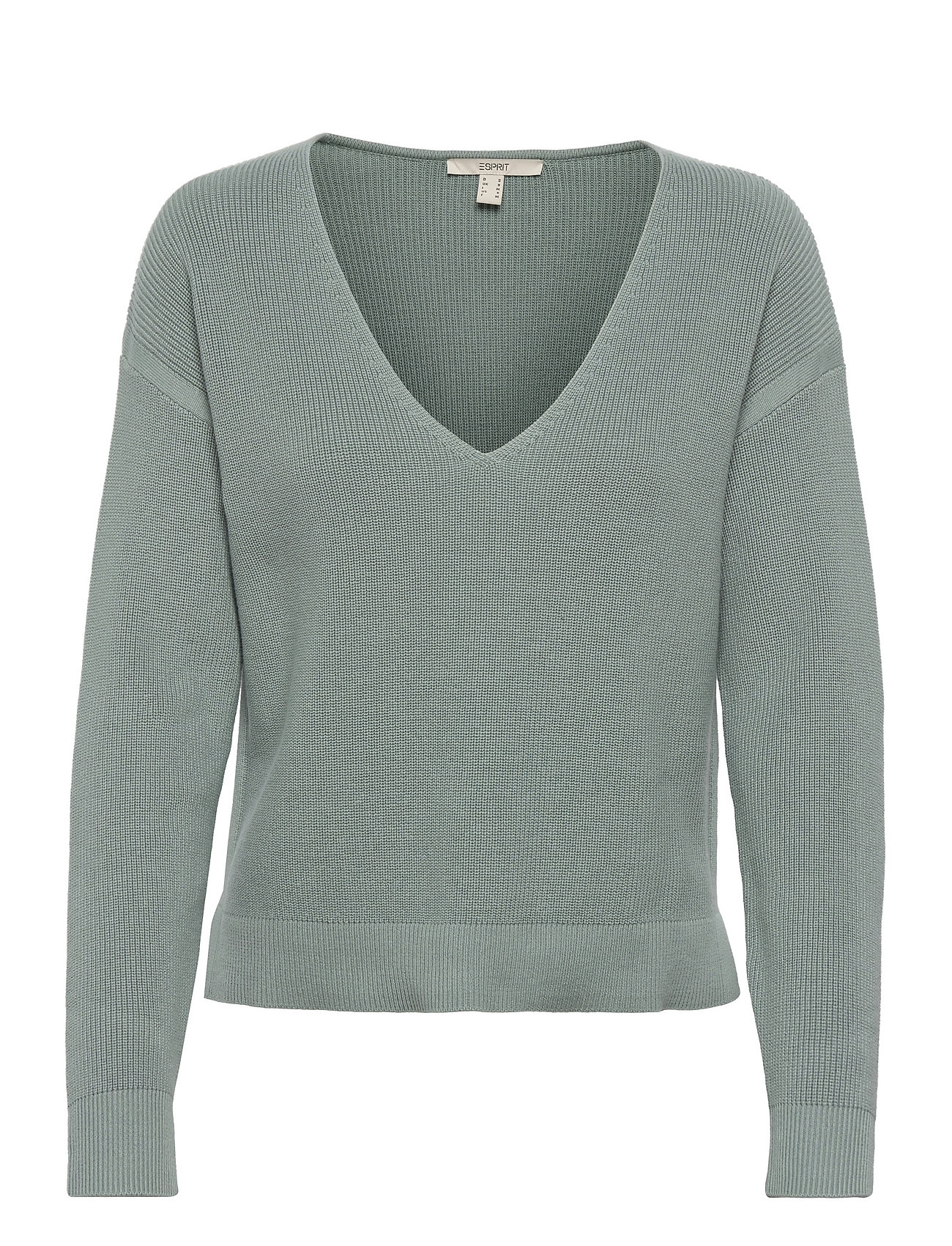 Esprit Coltrui lichtgrijs gestippeld casual uitstraling Mode Sweaters Coltruien 