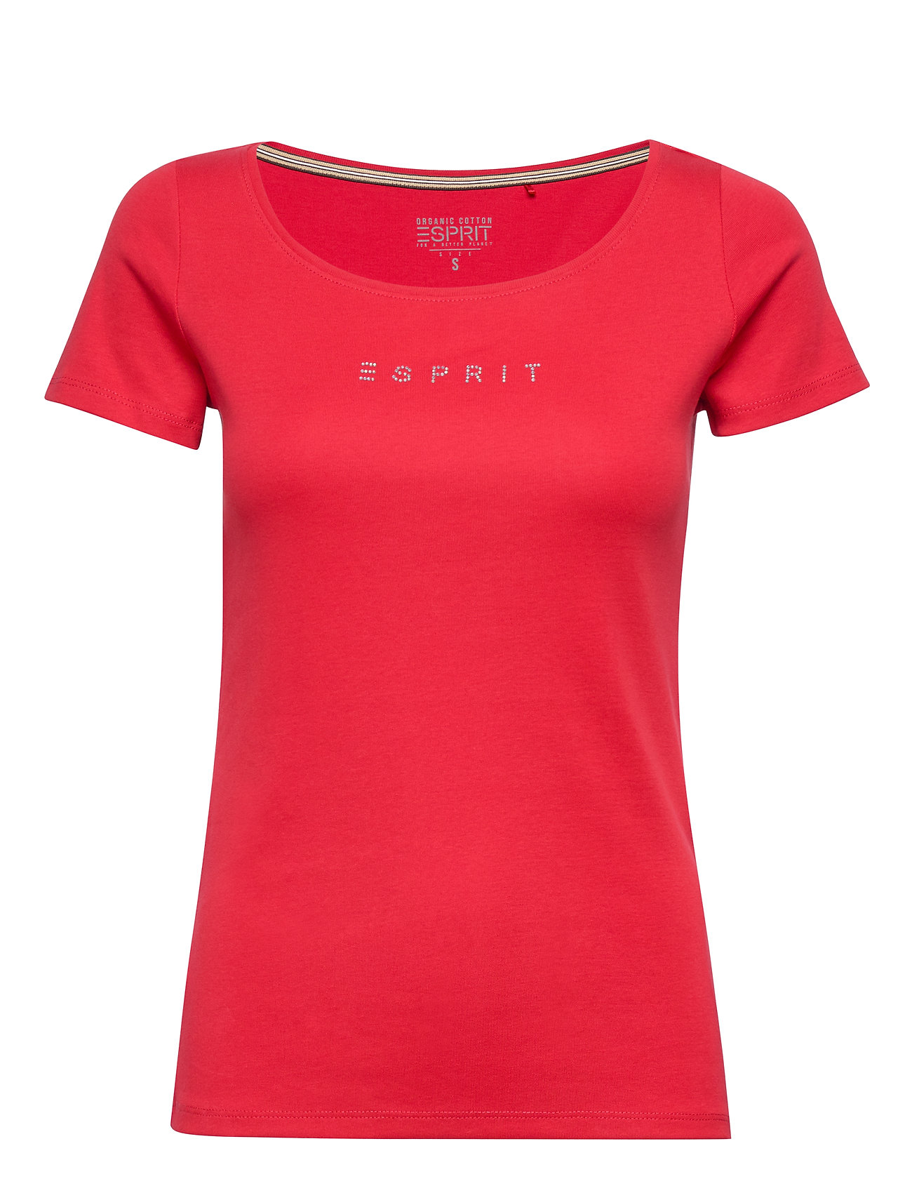 Esprit t-shirts & toppe T-Shirts T-shirt Top Rød Esprit Casual til dame i Sort -