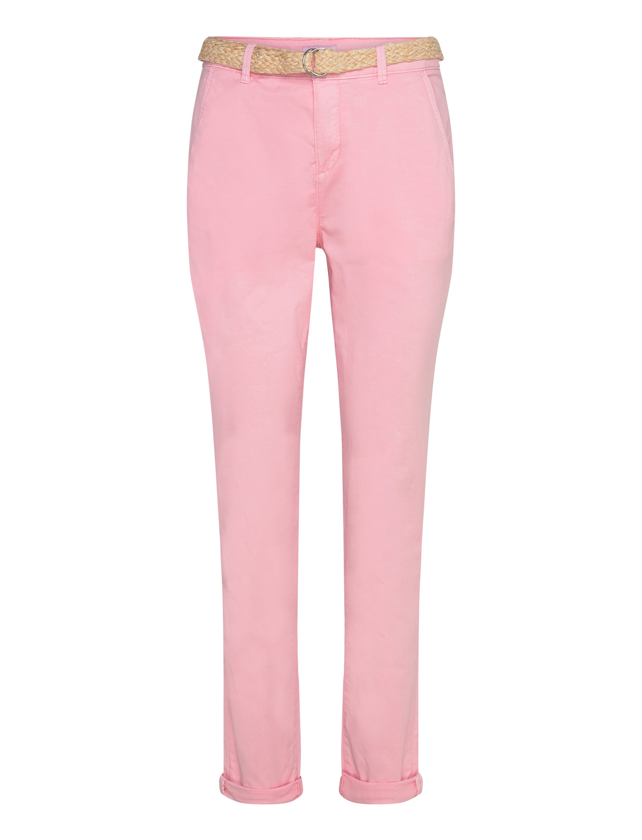 Cropped Chinos Pink Esprit Casual