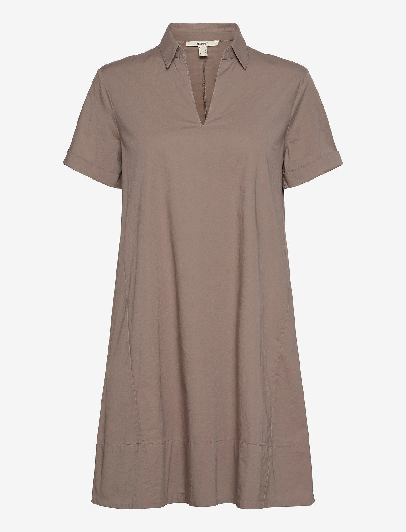 Esprit Casual - Dresses light woven - skjortekjoler - taupe - 0