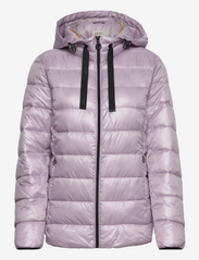 Quilted jacket with detachable hood - LAVENDER