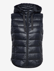 Made of recycled material: quilted body warmer with - BLACK