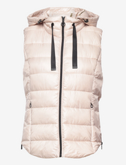 Made of recycled material: quilted body warmer with - CREAM BEIGE 2