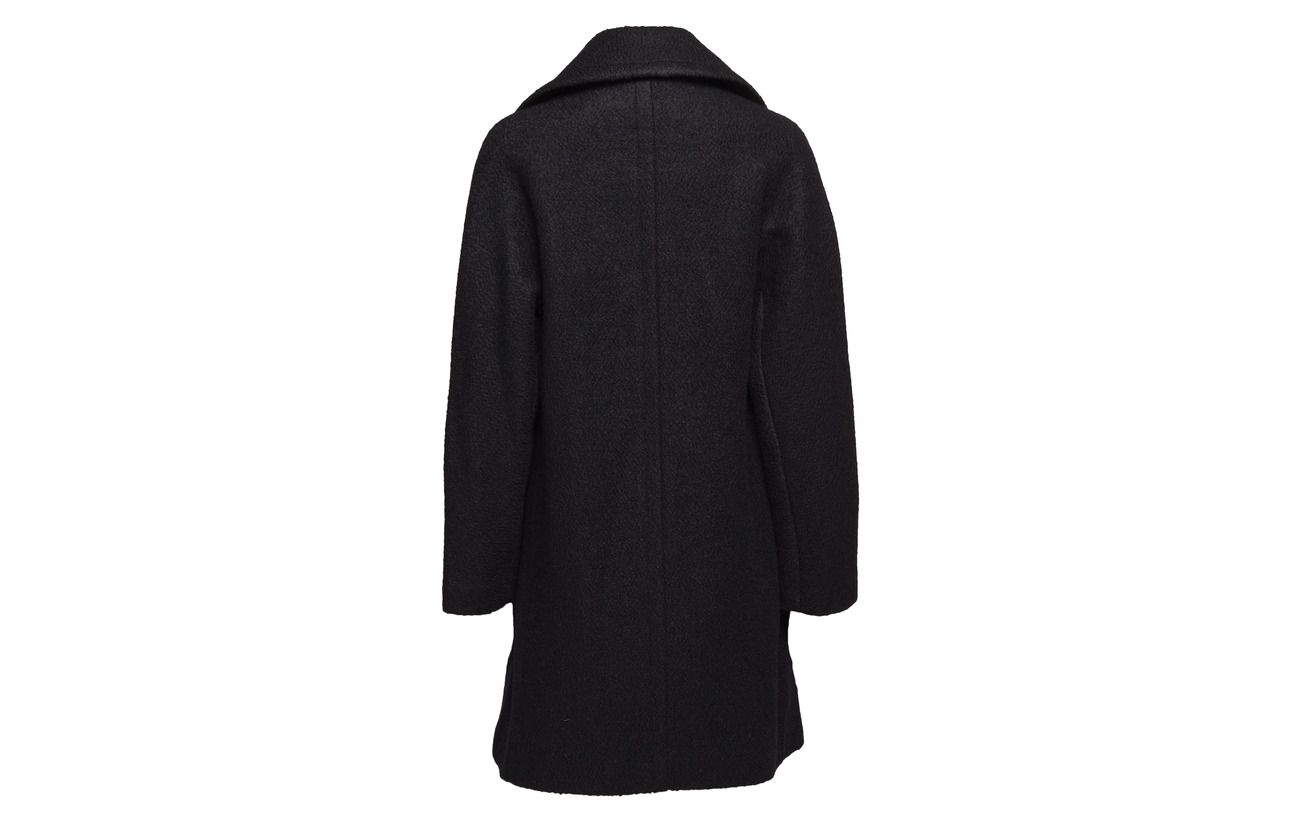 Polyester 58 Black Woven Esprit 42 Collection Coats Laine IxqAI4X