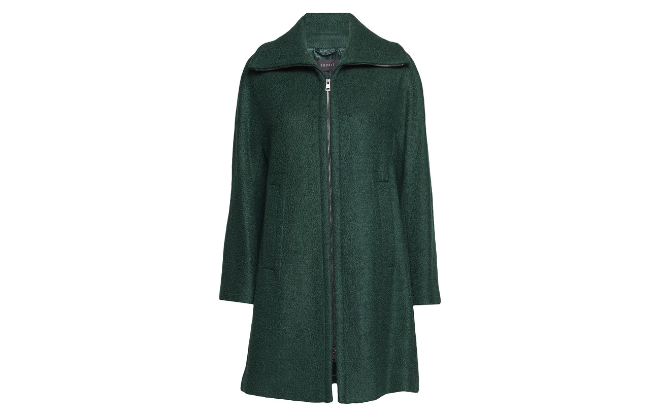 Polyester 58 Black Woven Esprit 42 Collection Coats Laine IxqAI4X