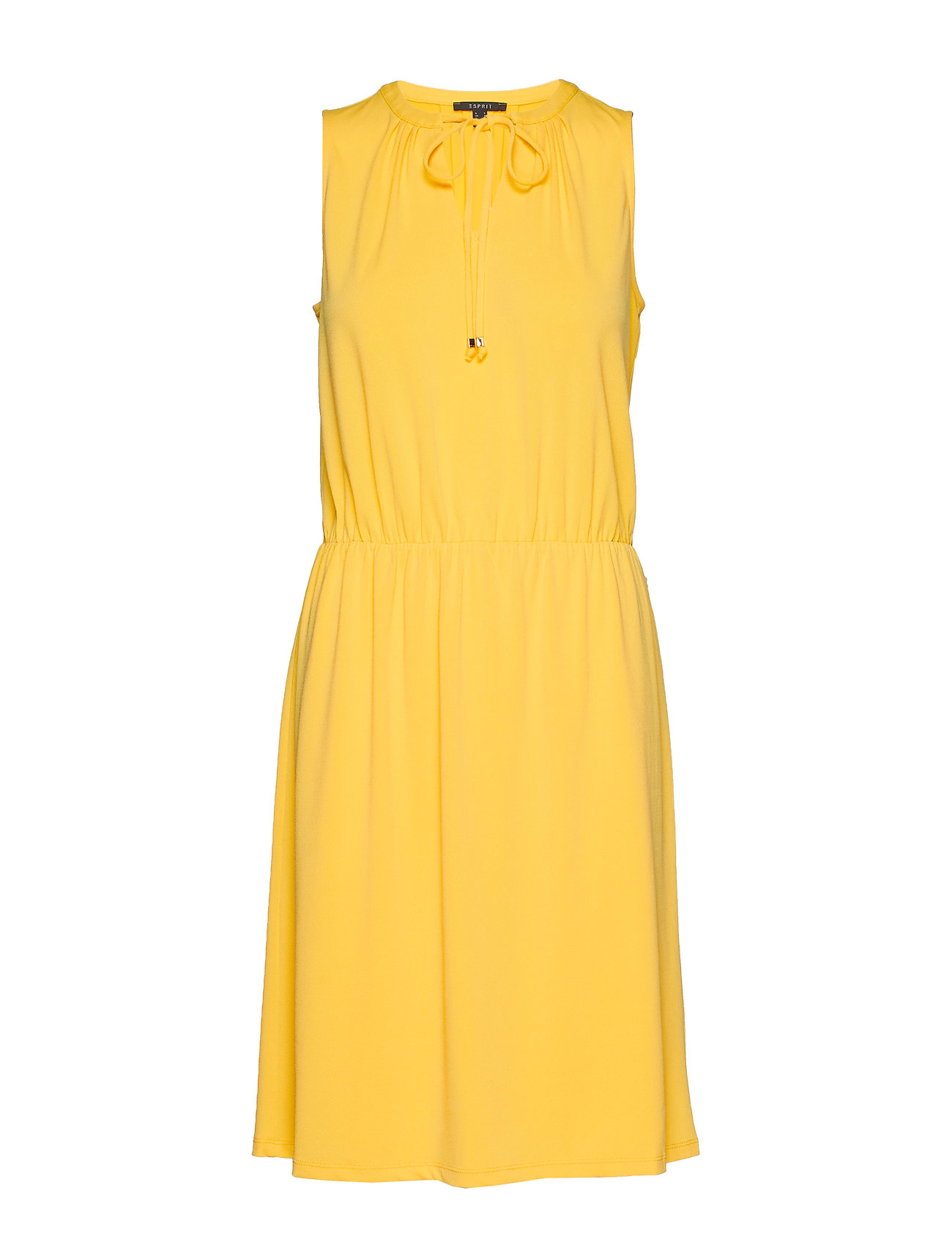 Esprit Collection Dresses Knitted Knälång Klänning Gul [Color: BRIGHT YELLOW ][Sex: Women ][Sizes: XS,S,M,L,XL ]