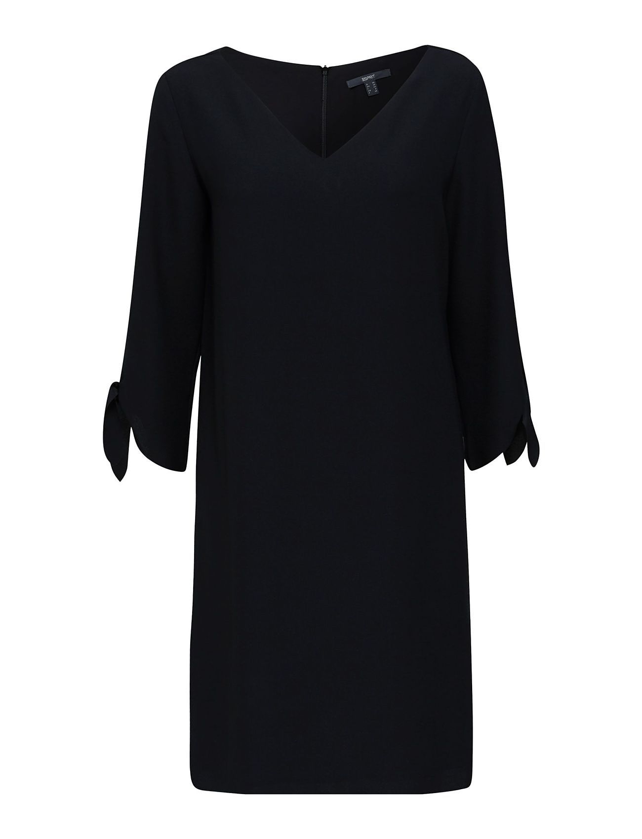 Dresses Light Woven Polvipituinen Mekko Musta Esprit Collection