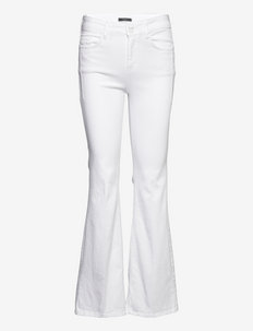 Pants denim - jeans bootcut - white
