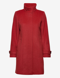 Coats woven - winterjassen - orange red