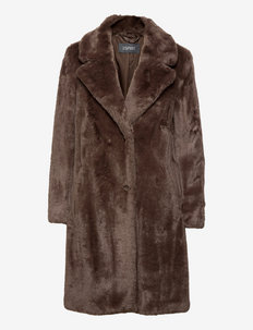 Coats woven - fuskpäls - dark brown