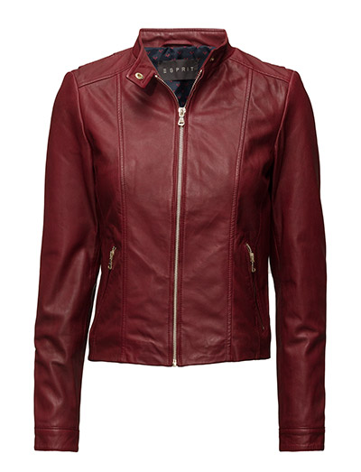 esprit collection jackets outdoor leather garnet esprit collection jackets outdoor leather garnet