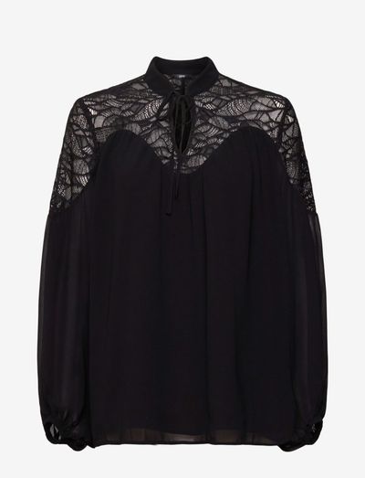 Blouses woven - long sleeved blouses - black