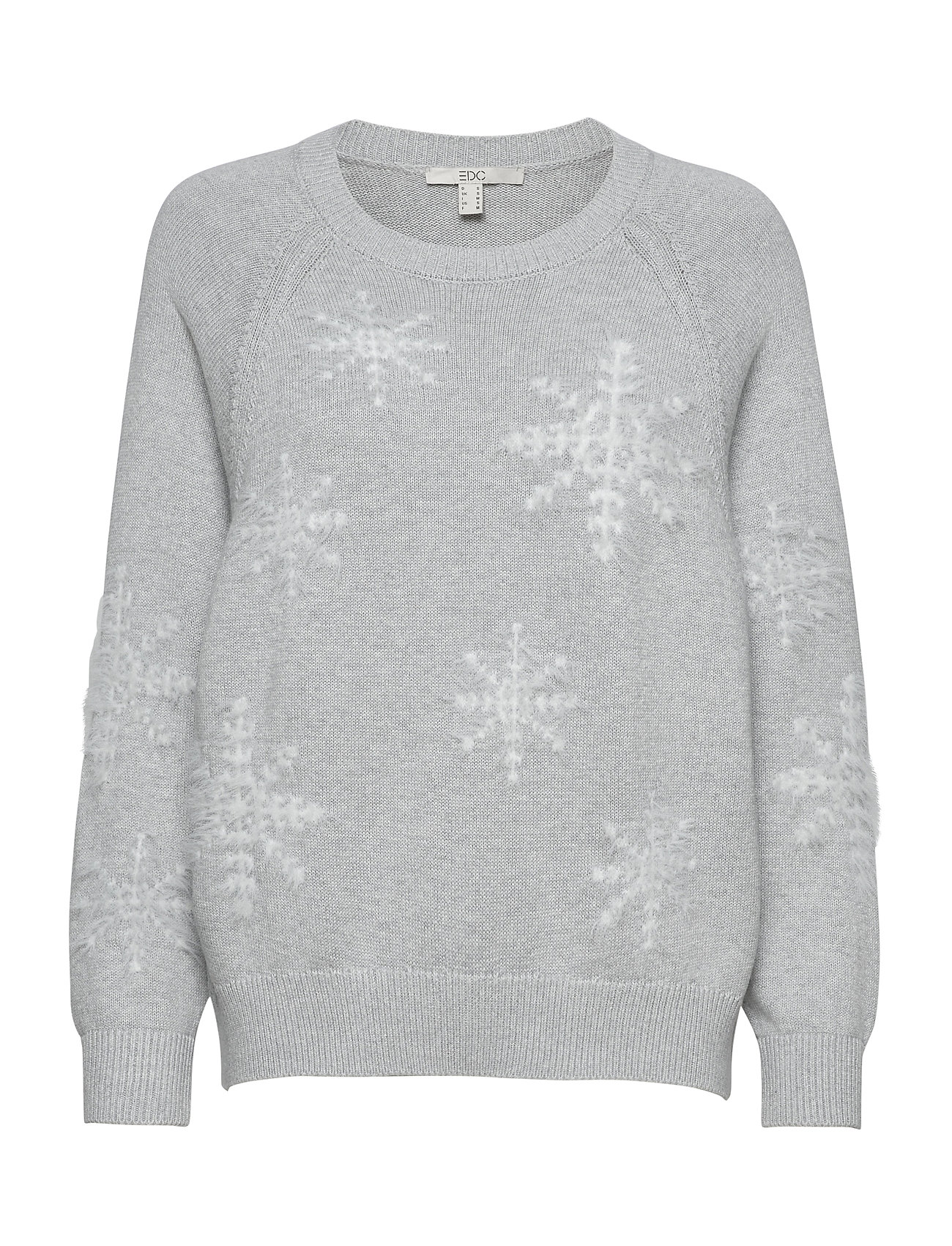 Sort Esprit Sweaters Knitwear Christmas Sweaters Grå EDC By Esprit - Pashion.dk