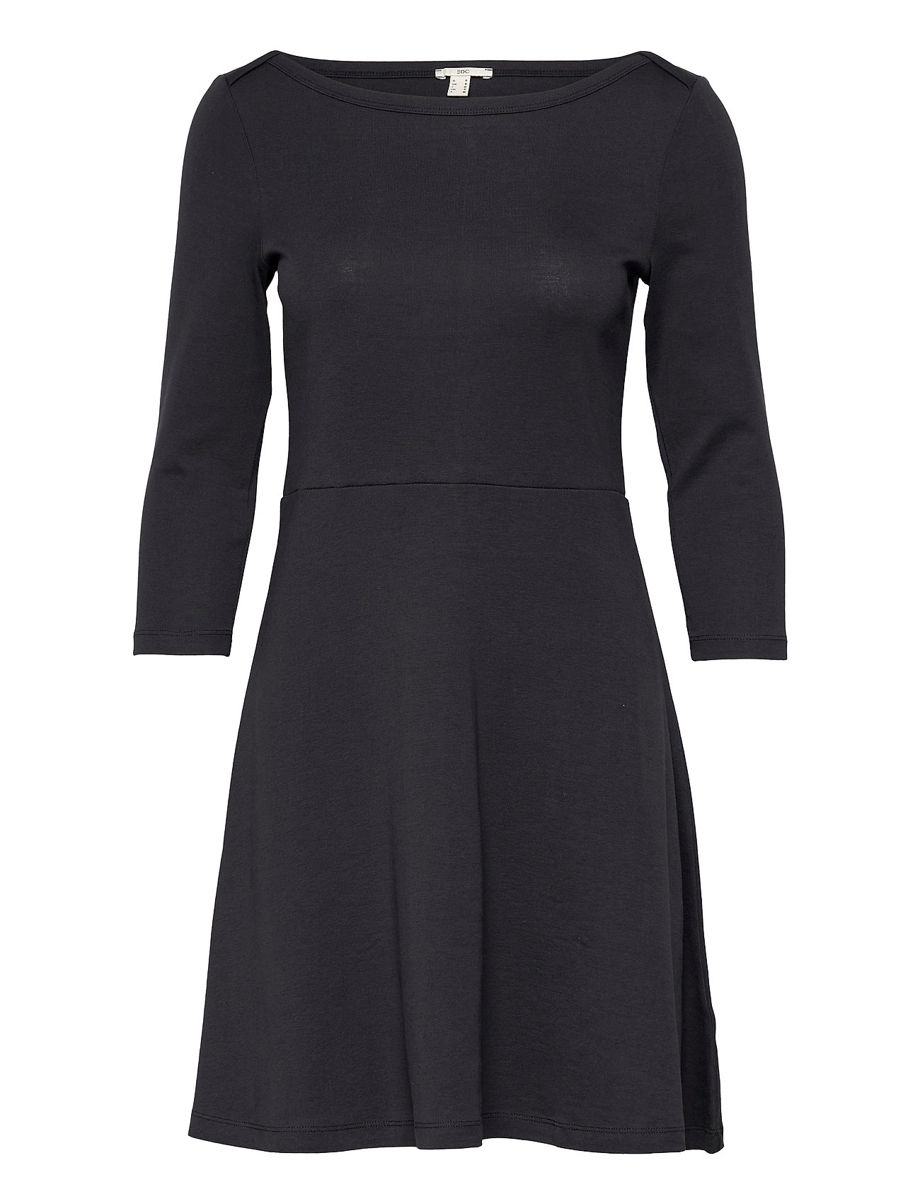 Dresses Knitted Polvipituinen Mekko Musta EDC By Esprit, EDC by Esprit