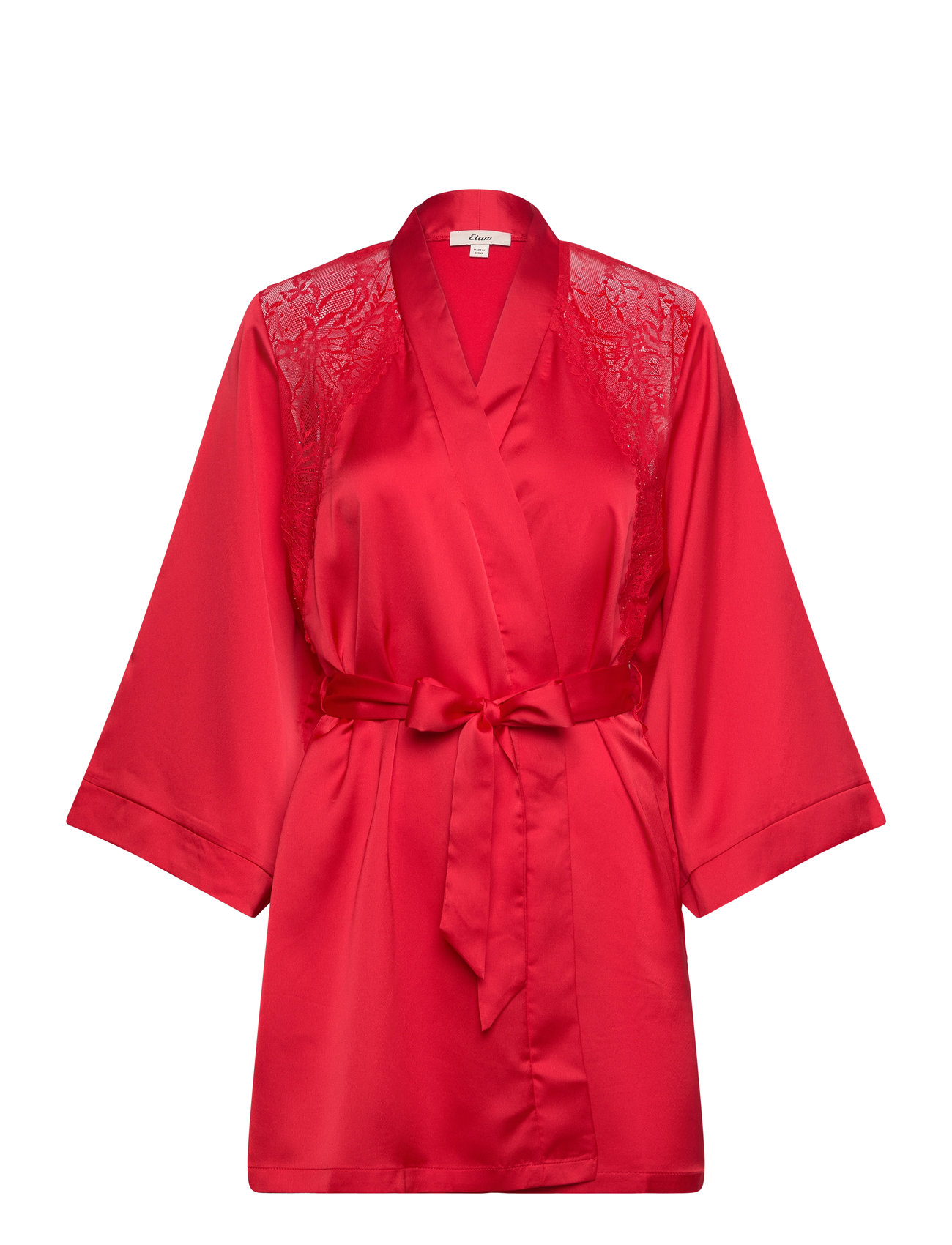 Instant Nightgown Pyjama Morgonrock Red Etam