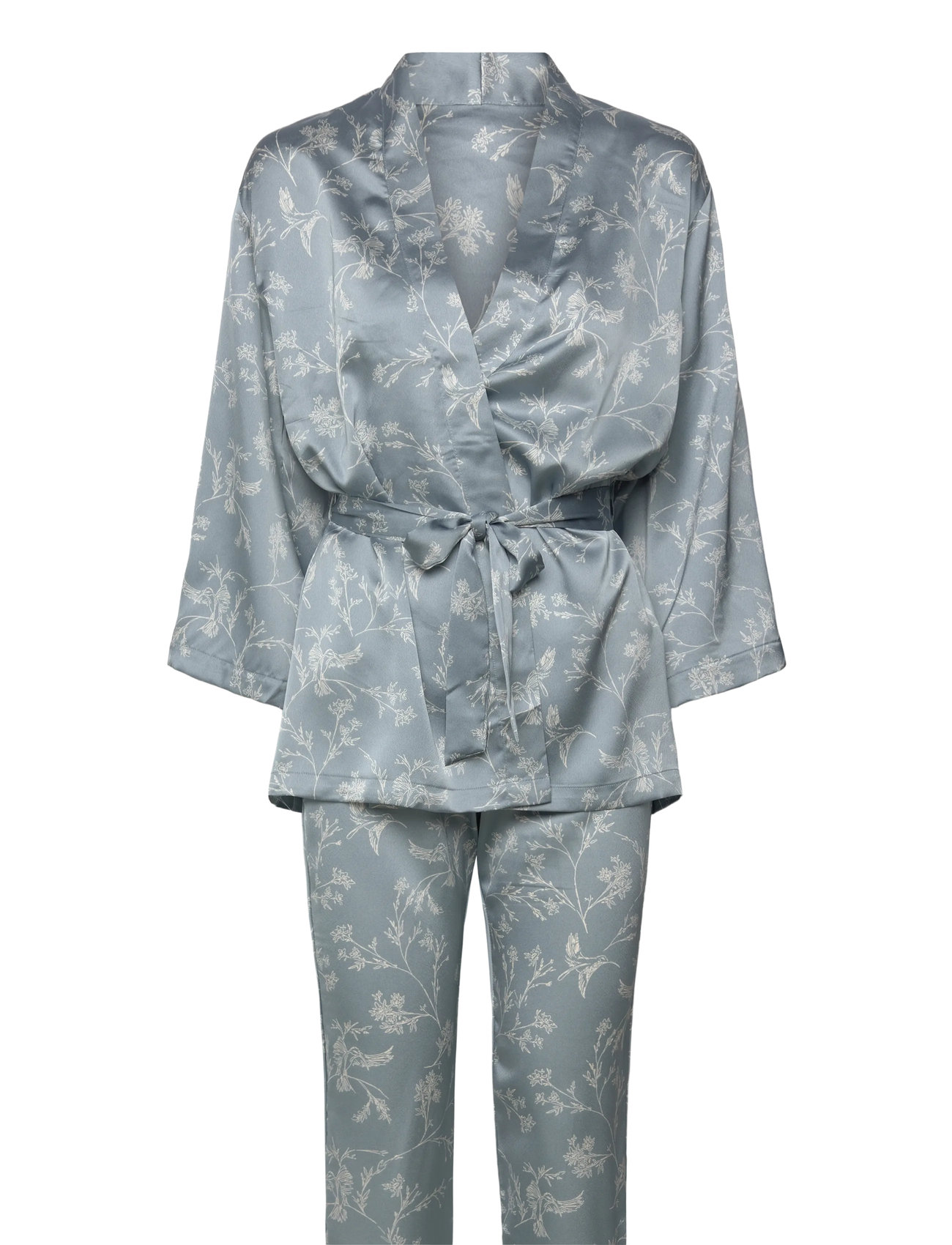 Reese - Pyjama 3 Pieces Lingerie Night & Loungewear Pyjamas Blue Etam