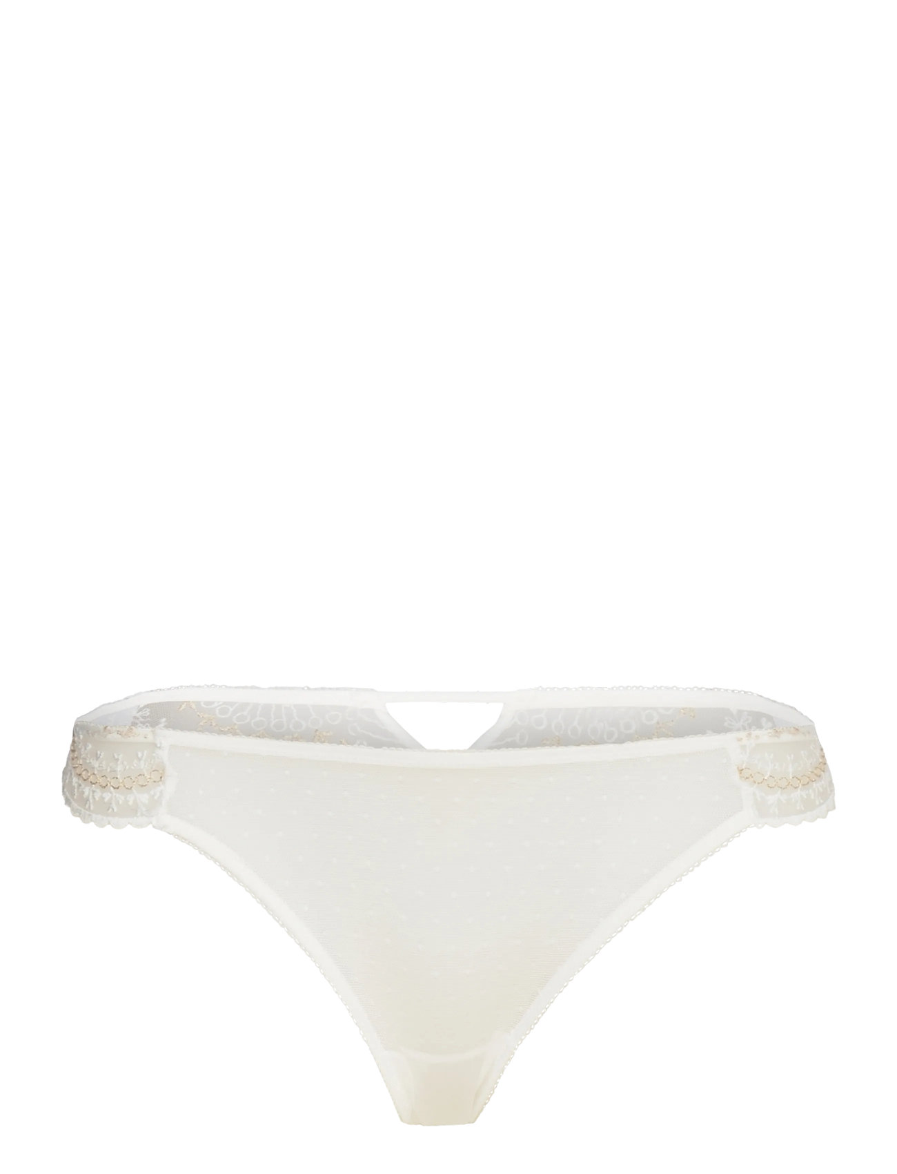Promise - Tanga Lingerie Panties Brazilian Panties White Etam