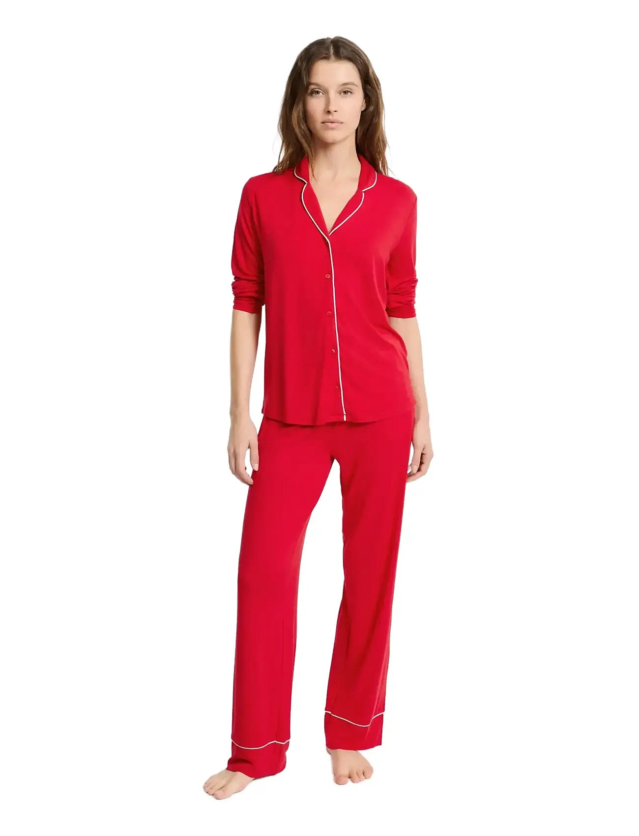 ETAM Ludvika - 2 Pcs Pyjama Rot - XS - Damen